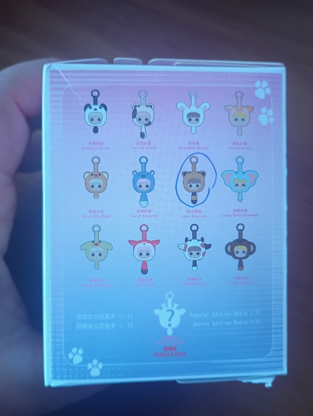 Yulu Paradise Plush Blind Box Confirmed Love Raccoon Pendant - Picture 8 of 8